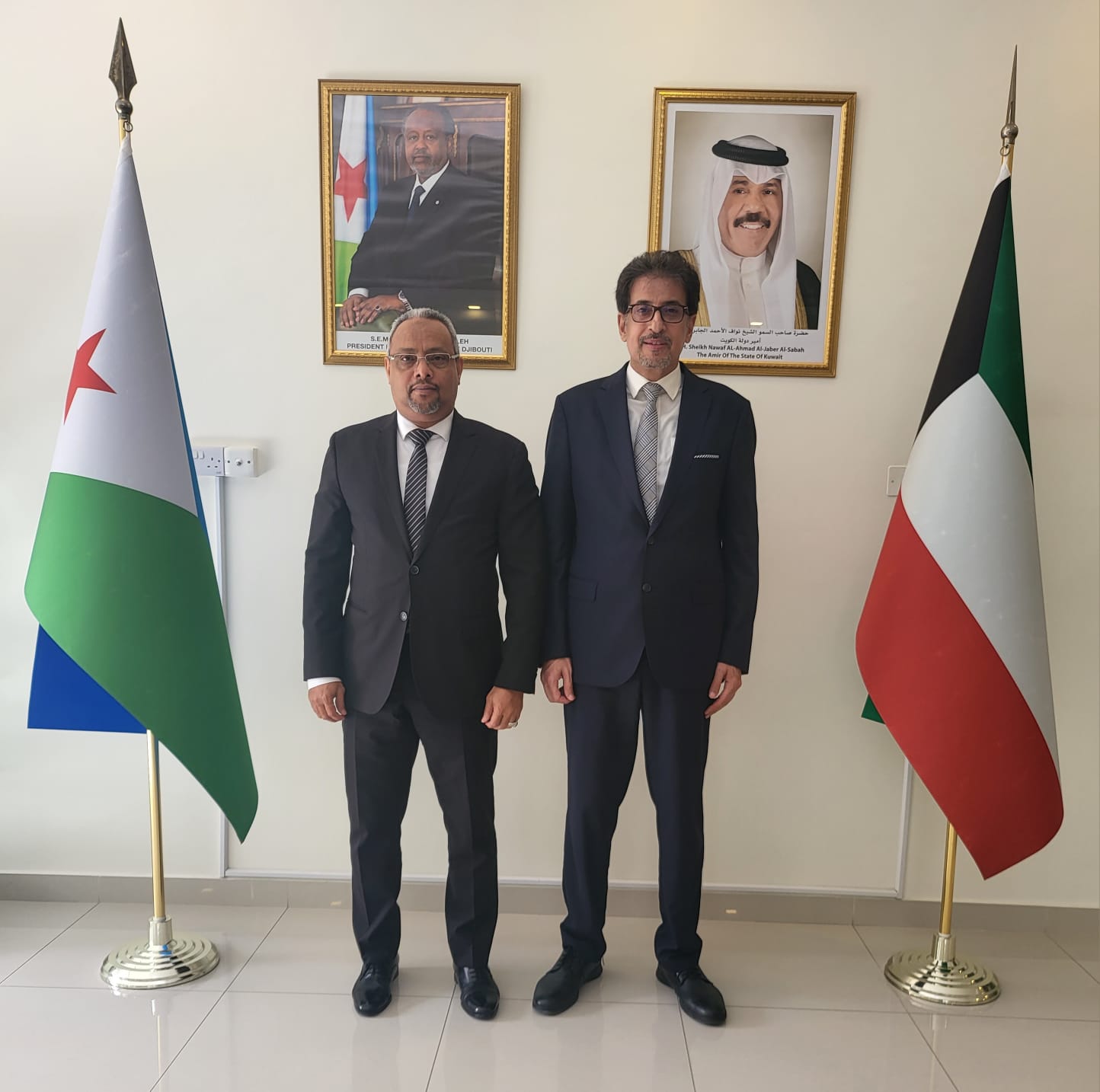 زيارة سفير دولة  ليبيا لدى الكويت لسفارة